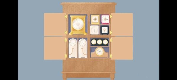 往左一点橱柜与抽屉