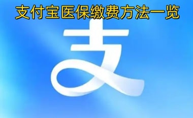 支付宝医保缴费方法一览