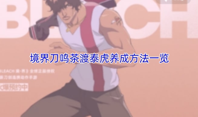 境界刀鸣茶渡泰虎养成方法一览