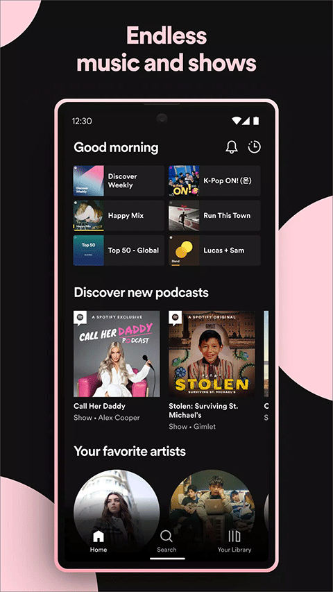 spotify音乐播放器截图1