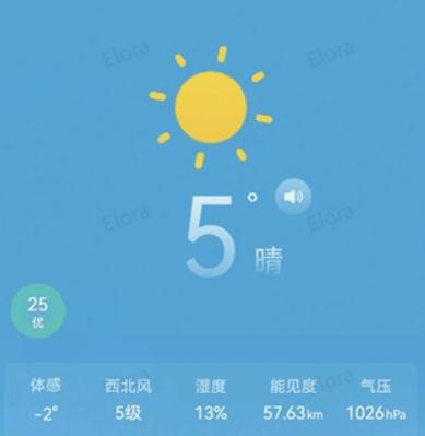 小云天气预报