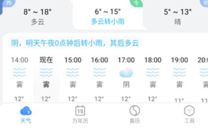 小云天气预报