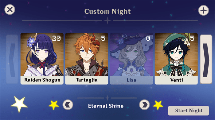 雷电将军的五夜后宫截图1