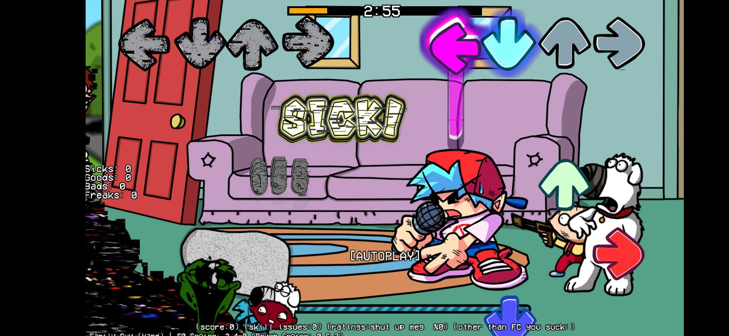 FNF错误化恶搞之家优化V3截图3