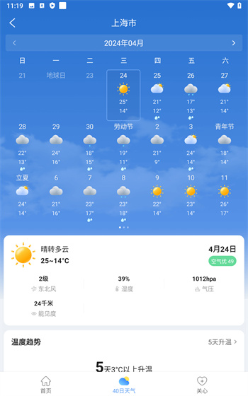 彩虹天气预报截图3