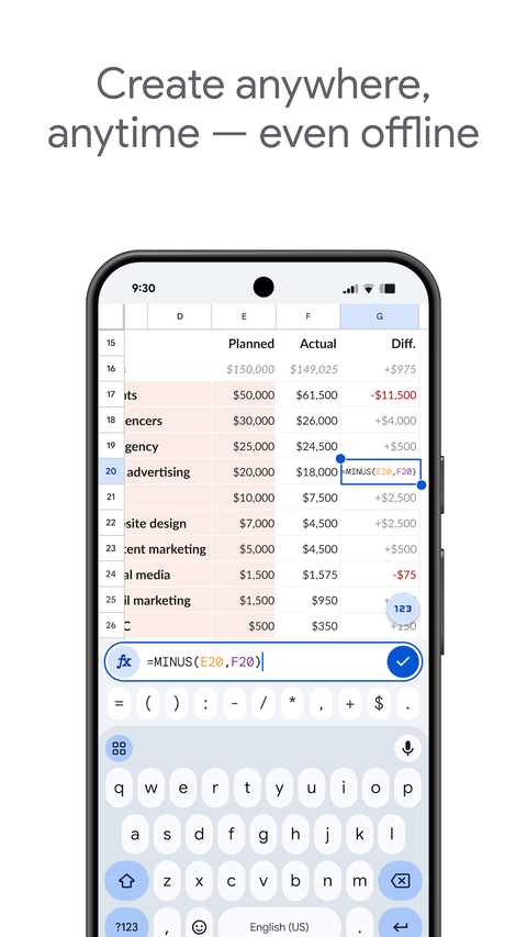 google表格安卓版截图4