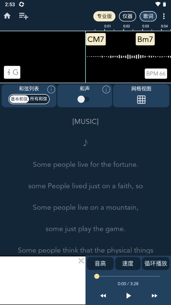 Chord ai扒谱截图3