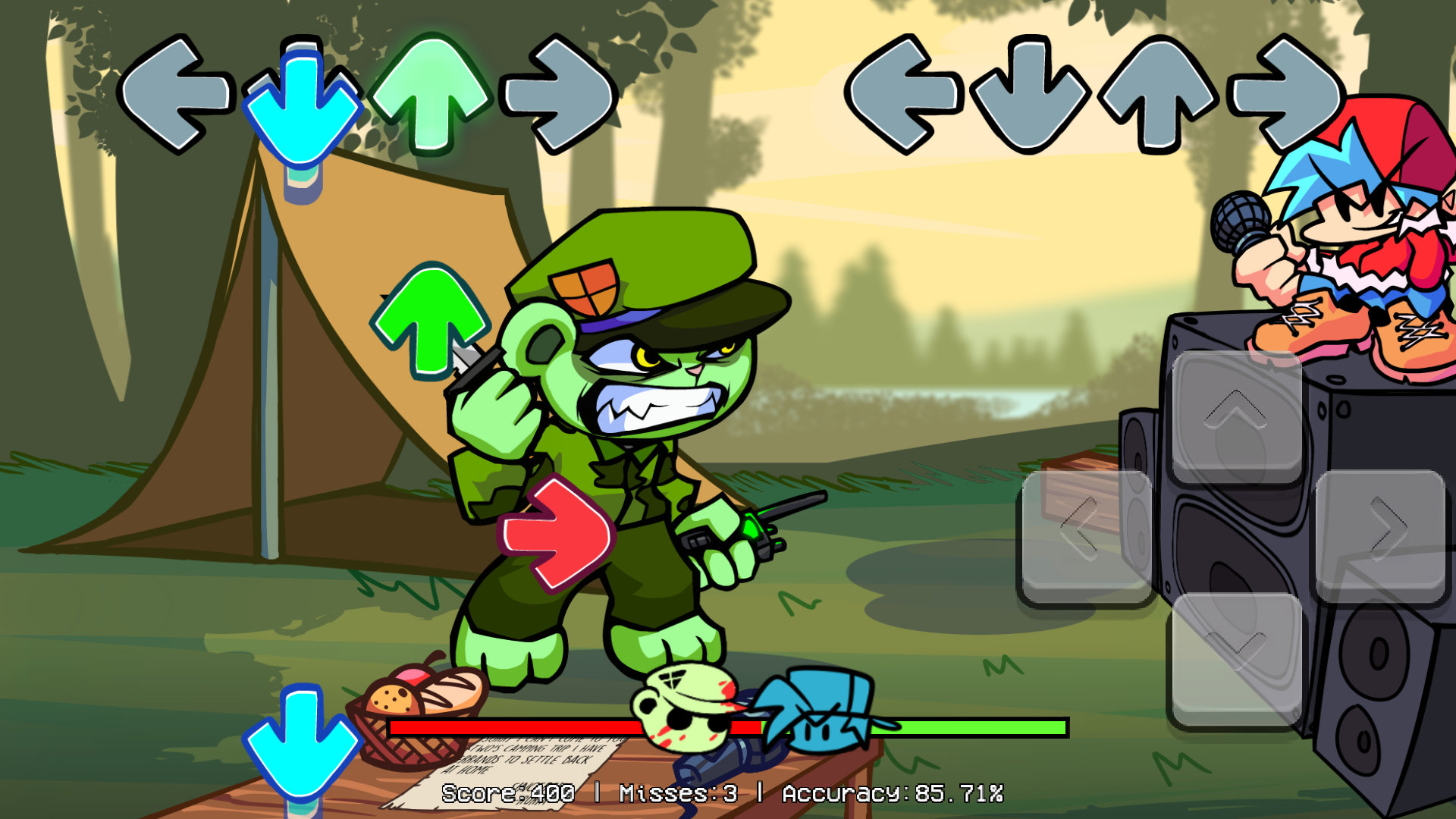 周五夜放克FNFVS残忍熊模组截图3