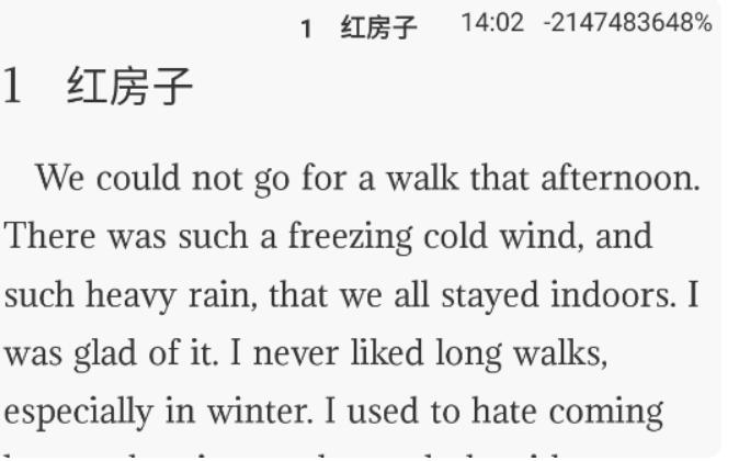 英语小说阅读小报