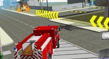 城市消防车模拟